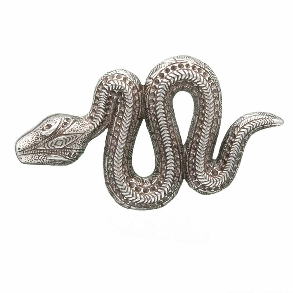 UmjuBelt Schließe "Snake silver" / Gürtelschnalle 4 cm