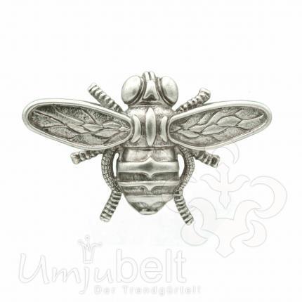 UmjuBelt Schließe "Bumblebee silver" / Gürtelschnalle 4 cm