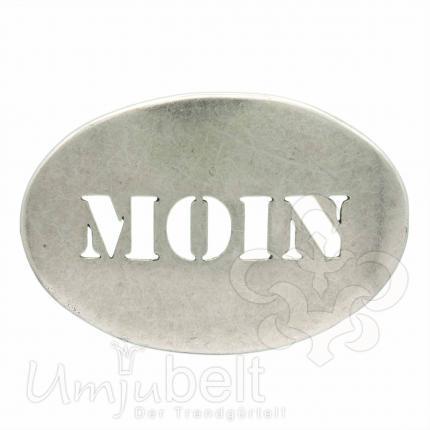 UmjuBelt Schließe "Moin" / Gürtelschnalle 4 cm