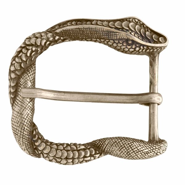 UmjuBelt Schließe "Snakewave gold" / Gürtelschnalle 4 cm