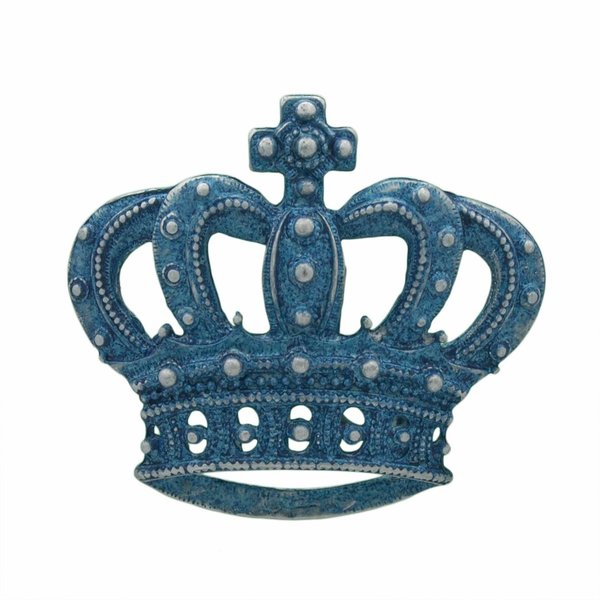 UmjuBelt Schließe "Crown blue" / Gürtelschnalle 4 cm