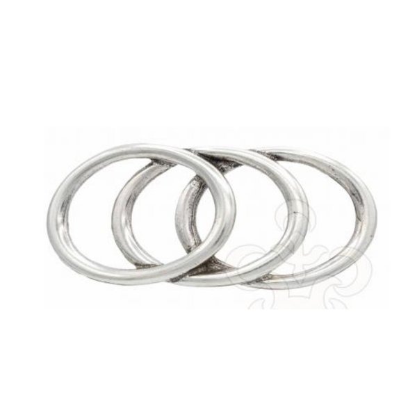 UmjuBelt Schließe "Oval Rings" / Gürtelschnalle 4 cm